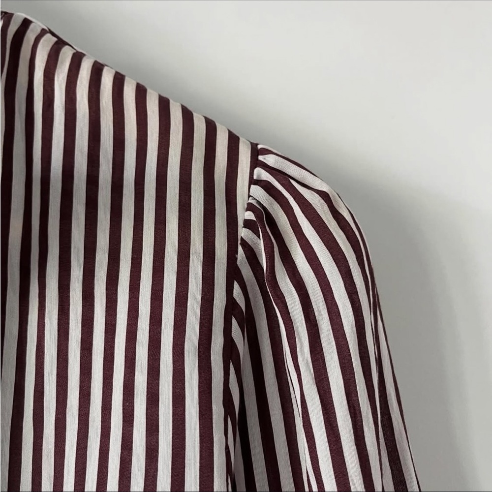 Maeve striped tie neck top size Small - Picture 11 of 12